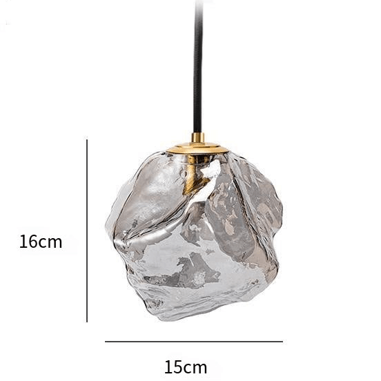 Detalje af Glas Pendel Lampe