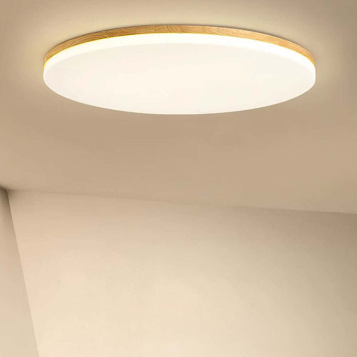 Enkel rund LED loftlampe i akryl