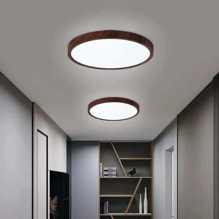 Flad rund loftlampe