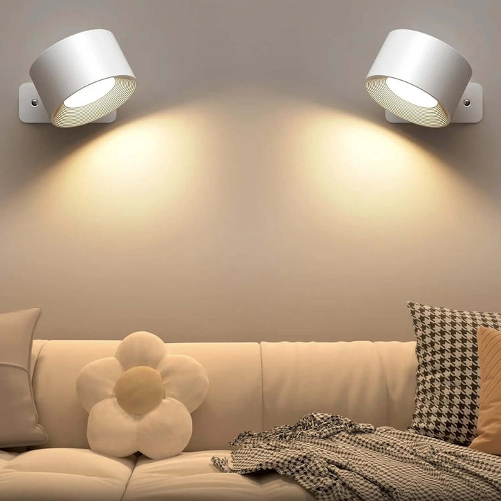 Trådløs LED Natbordlampe - Sort