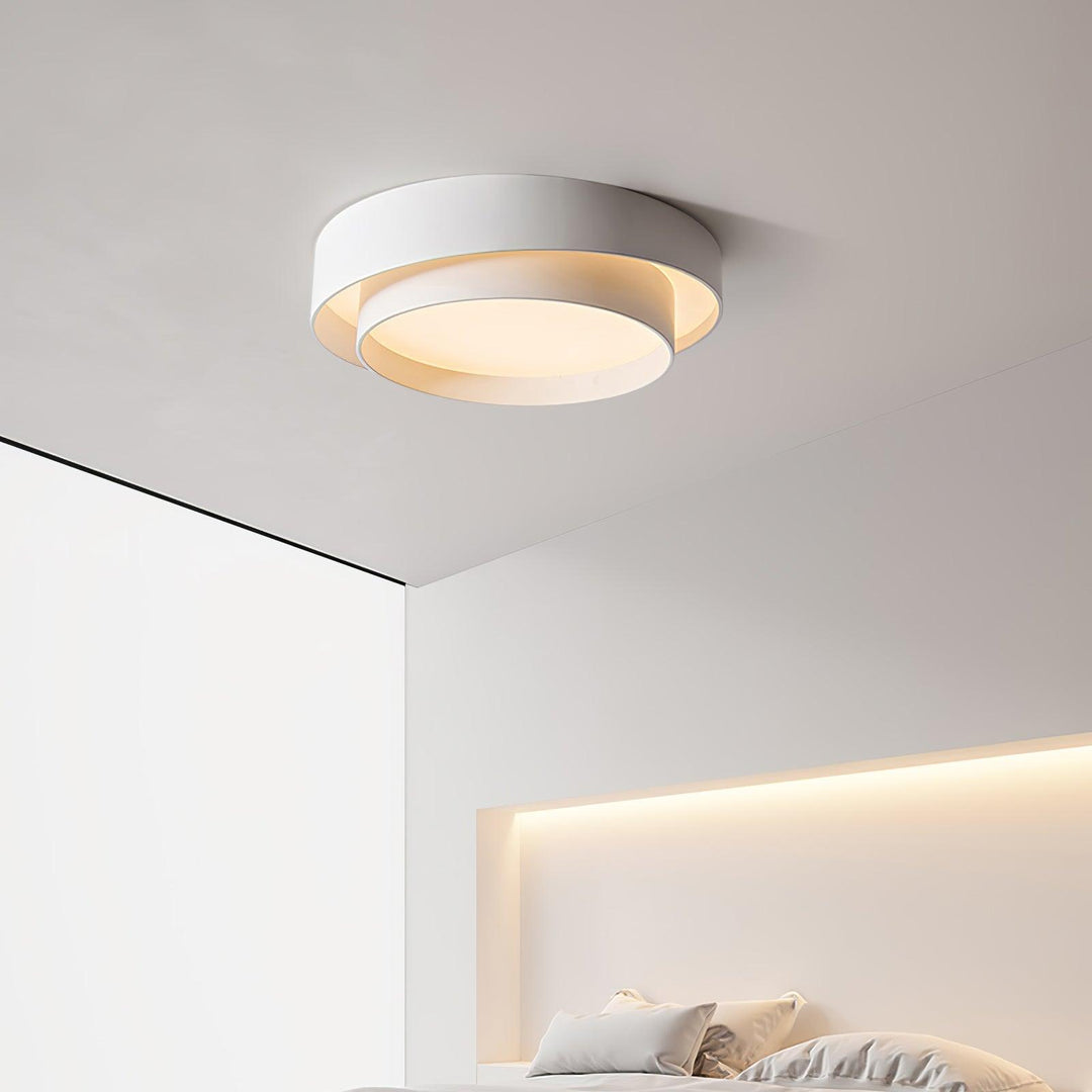Moderne LED loftslampe i grå