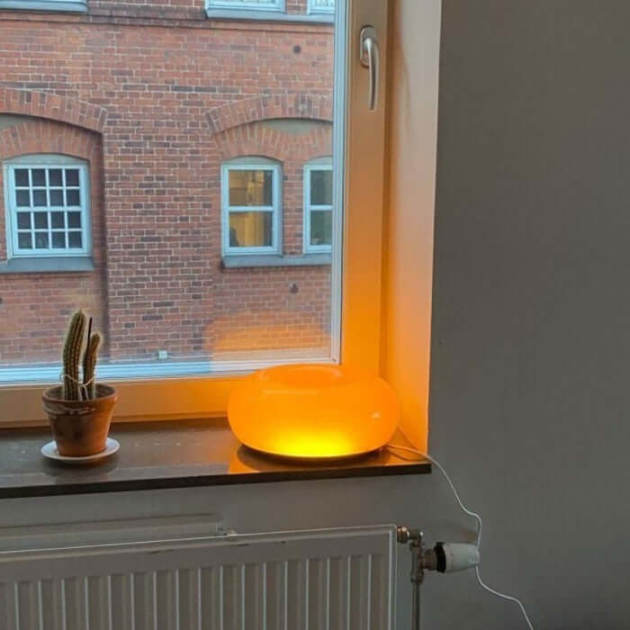 Bauhaus donut væg- og bordlampe