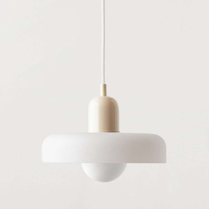 Farverig Bauhaus-stil glasloftslampe