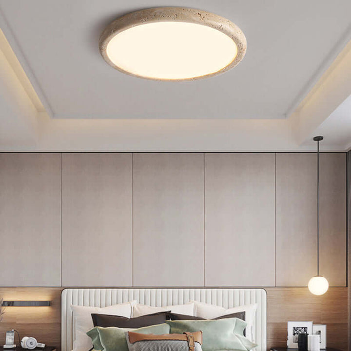 LED loftlampe i natursten