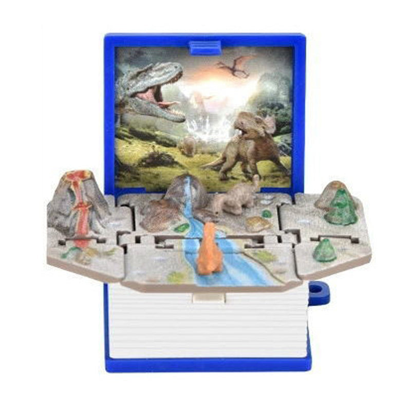 "3D Pop-Up avaimenperä lapsille, dinosaurus ja astronautti teema, värikäs ja kompakti avaimenperä ABS-muovia."