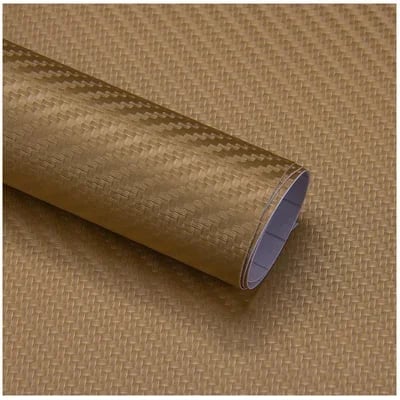 3D kulfiber bil vinyldekal med en skinnende finish giver beskyttelse og stil til bilen, nem at installere.