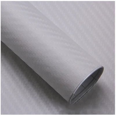 3D kulfiber bil vinyldekal med en skinnende finish giver beskyttelse og stil til bilen, nem at installere.