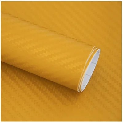 3D kulfiber bil vinyldekal med en skinnende finish giver beskyttelse og stil til bilen, nem at installere.