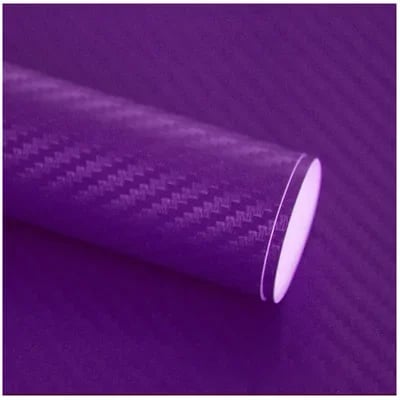 3D kulfiber bil vinyldekal med en skinnende finish giver beskyttelse og stil til bilen, nem at installere.