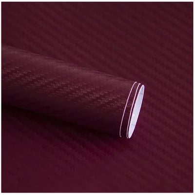 3D kulfiber bil vinyldekal med en skinnende finish giver beskyttelse og stil til bilen, nem at installere.