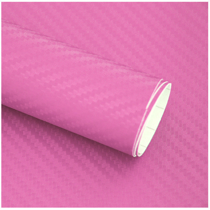 3D kulfiber bil vinyldekal med en skinnende finish giver beskyttelse og stil til bilen, nem at installere.