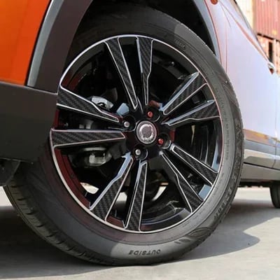 3D kulfiber bil vinyldekal med en skinnende finish giver beskyttelse og stil til bilen, nem at installere.