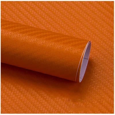 3D kulfiber bil vinyldekal med en skinnende finish giver beskyttelse og stil til bilen, nem at installere.