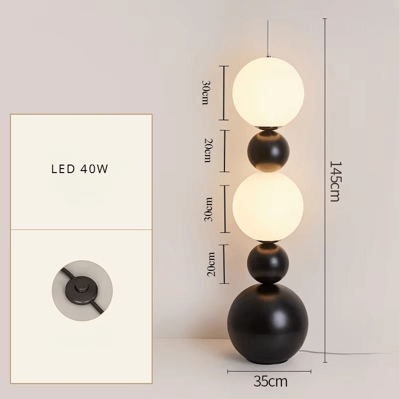 Moderne gulvlampe - Naturligt design