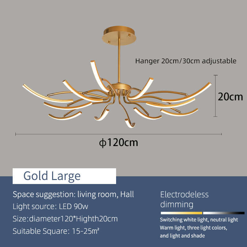 Moderne loftlampe nem installation