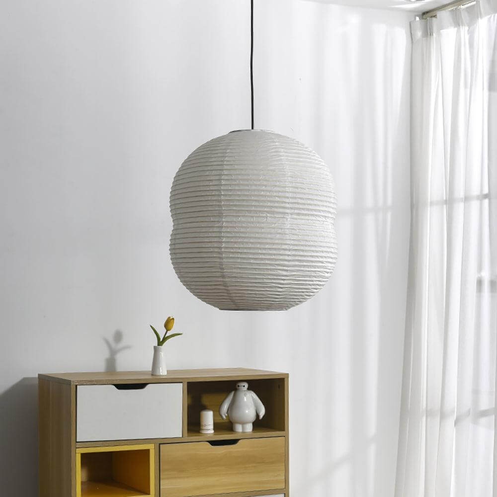 Minimalistisk papirslampe til ophæng