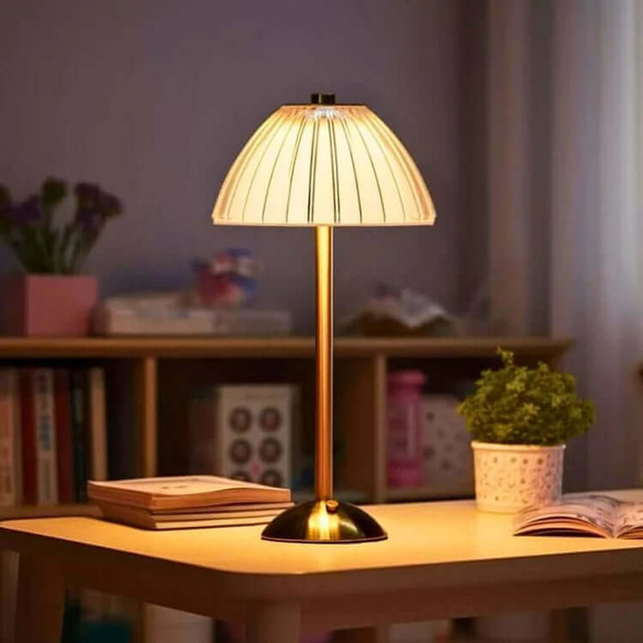 Trådløs krystalmetal bordlampe