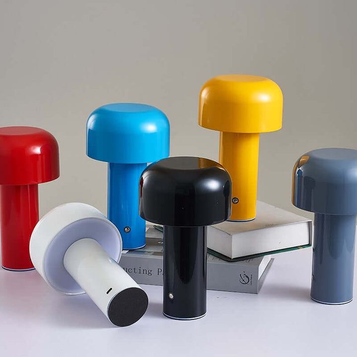Trådløs bordlampe, italiensk champignon design