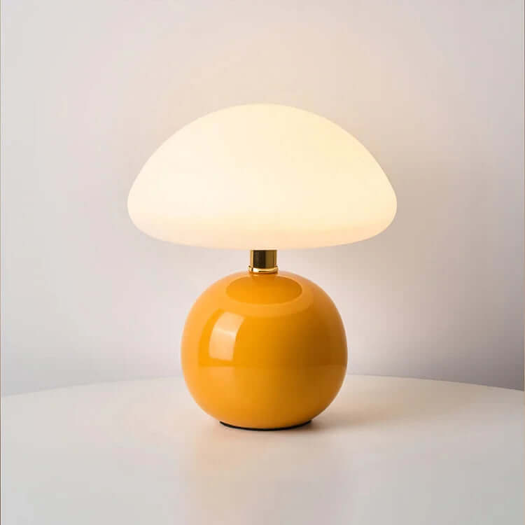 Keramisk svampe bordlampe dimensioner