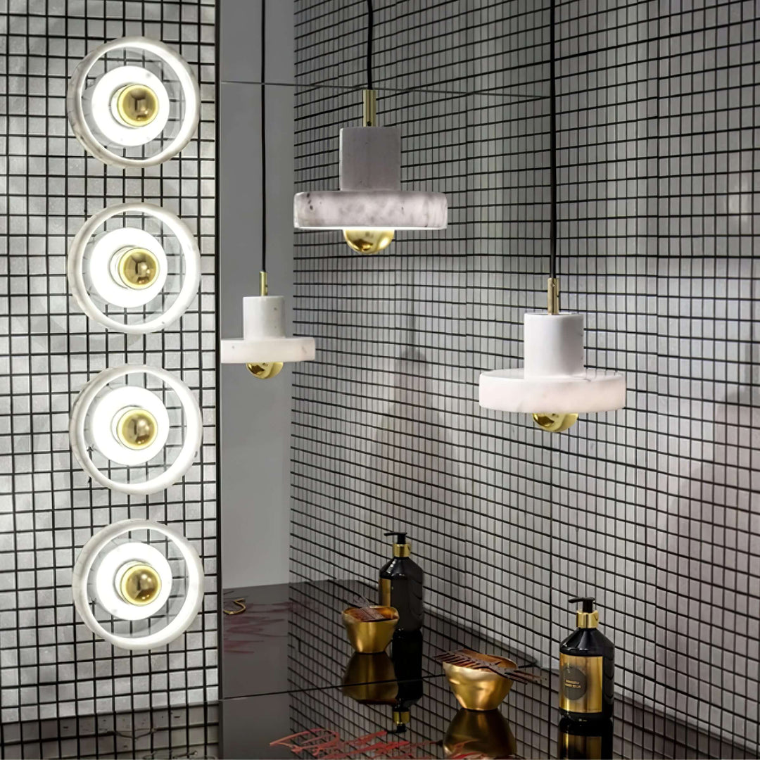 Marmoreret Aura Pendel Lampe