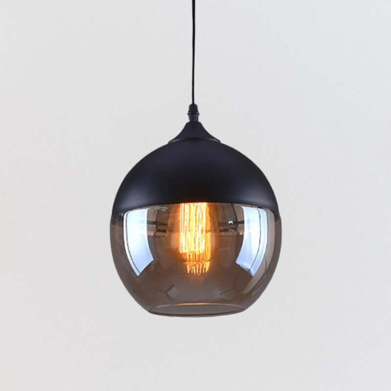 Modern Metal and Glass Ceiling Lamp