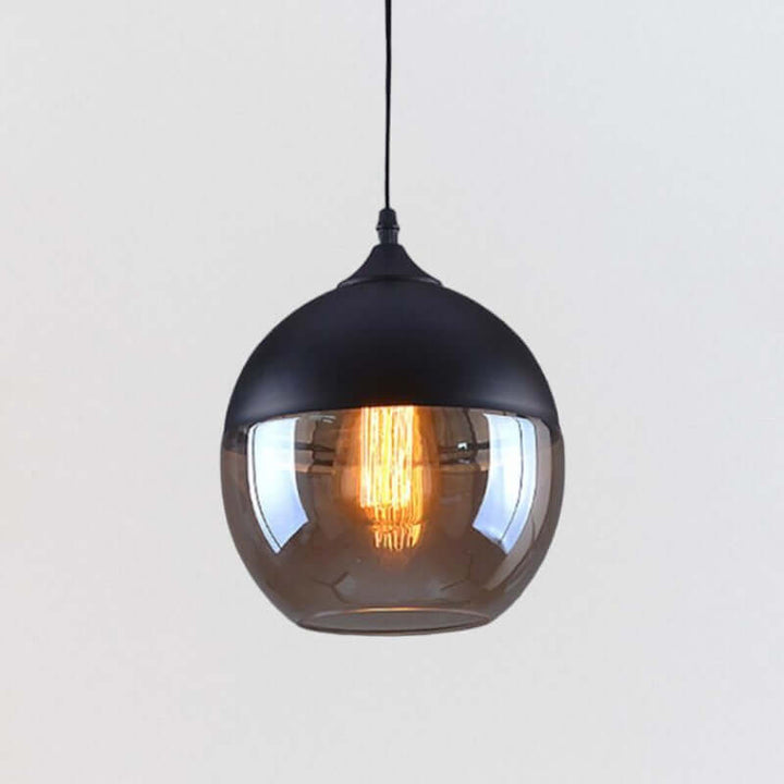Modern Metal and Glass Ceiling Lamp