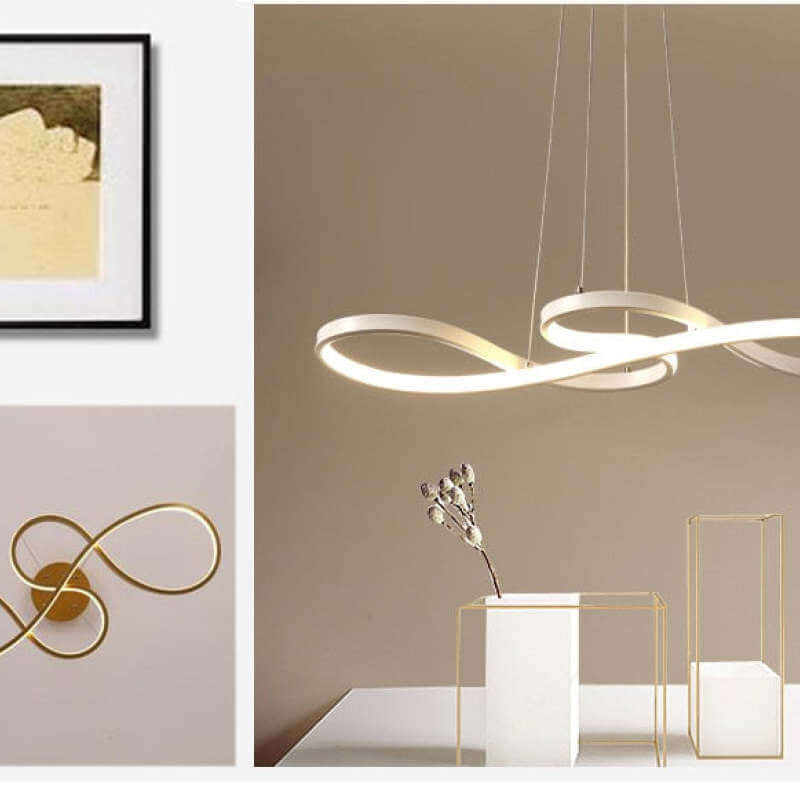 Moderne LED musiknode loftlampe