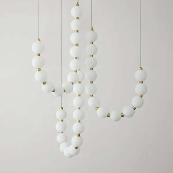 Moderne Perle-Pendellampe
