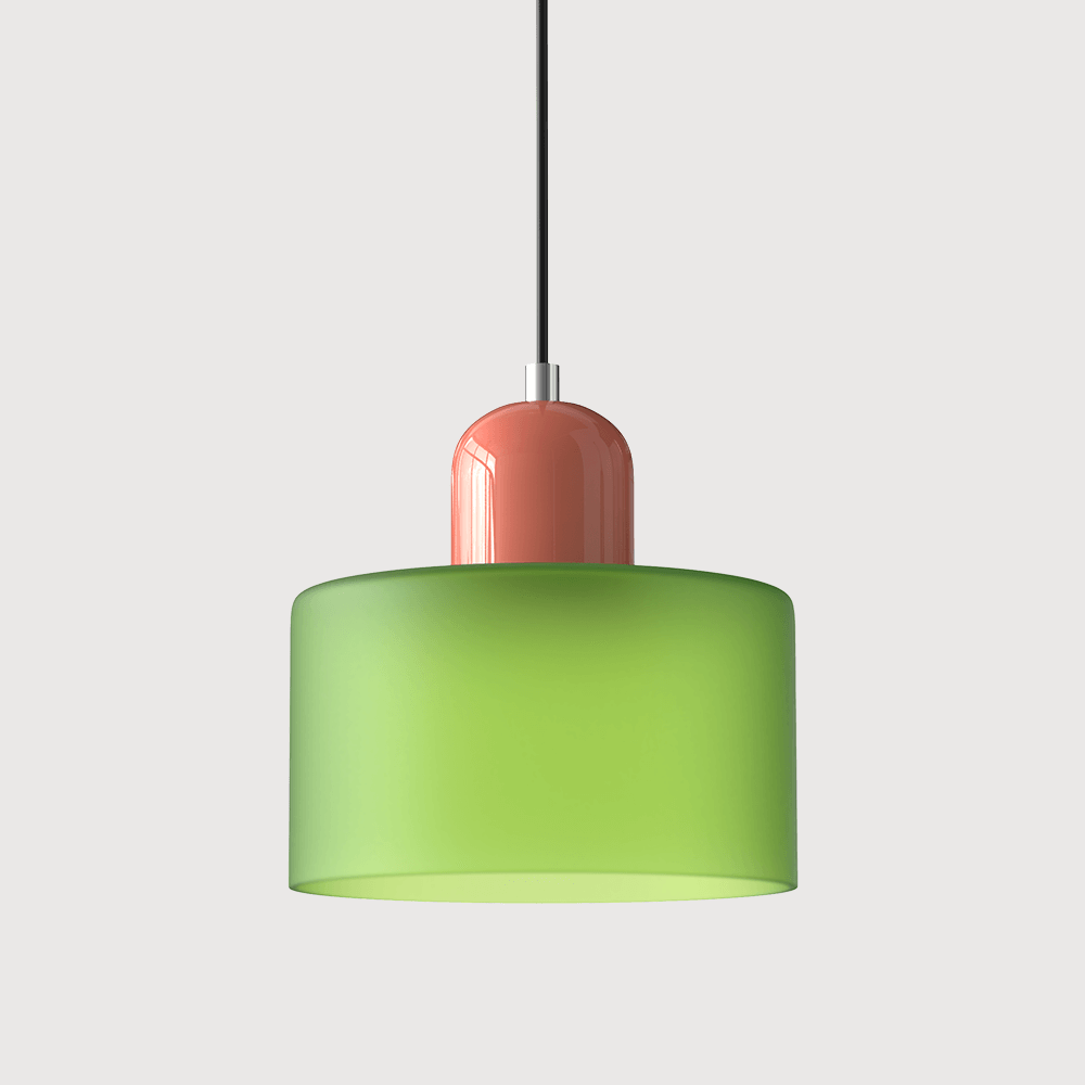 Moderni lasinen Bauhaus-tyylinen riippuvalaisin