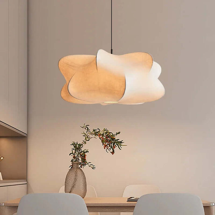 Moderne Japansk Silkelampe Wabi Sabi