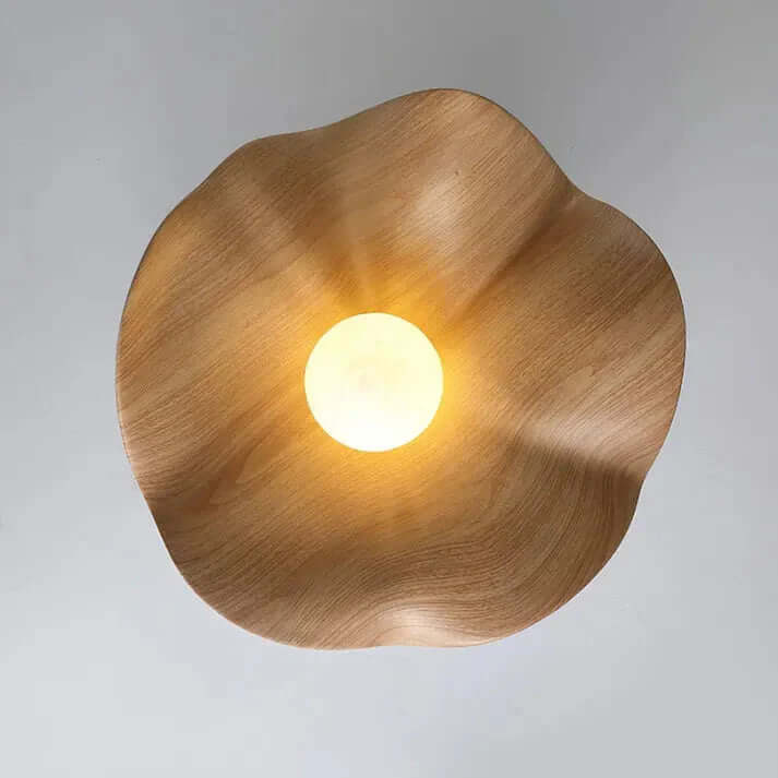 Nærbillede af Lotus Loftlampe, der viser tekstur