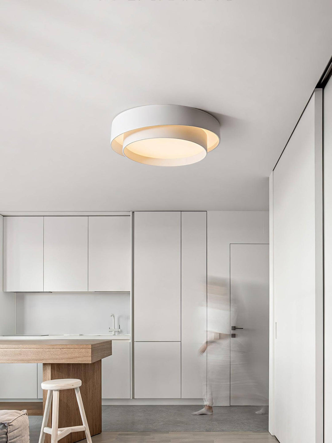 Moderne LED loftslampe - detalje