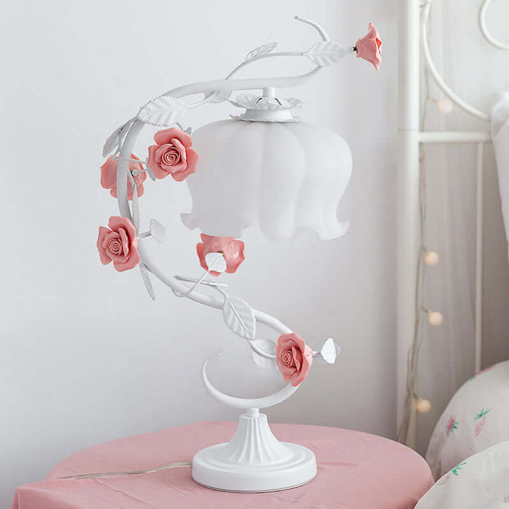 Elegant Rose Lamp - Warm Ambiance