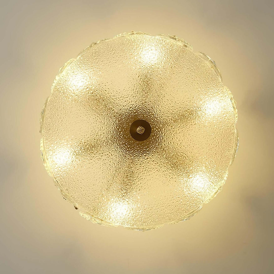 Motif Décoratif Lustre Rond En Verre