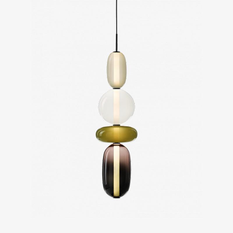 Lampe Pendante En Verre Confit