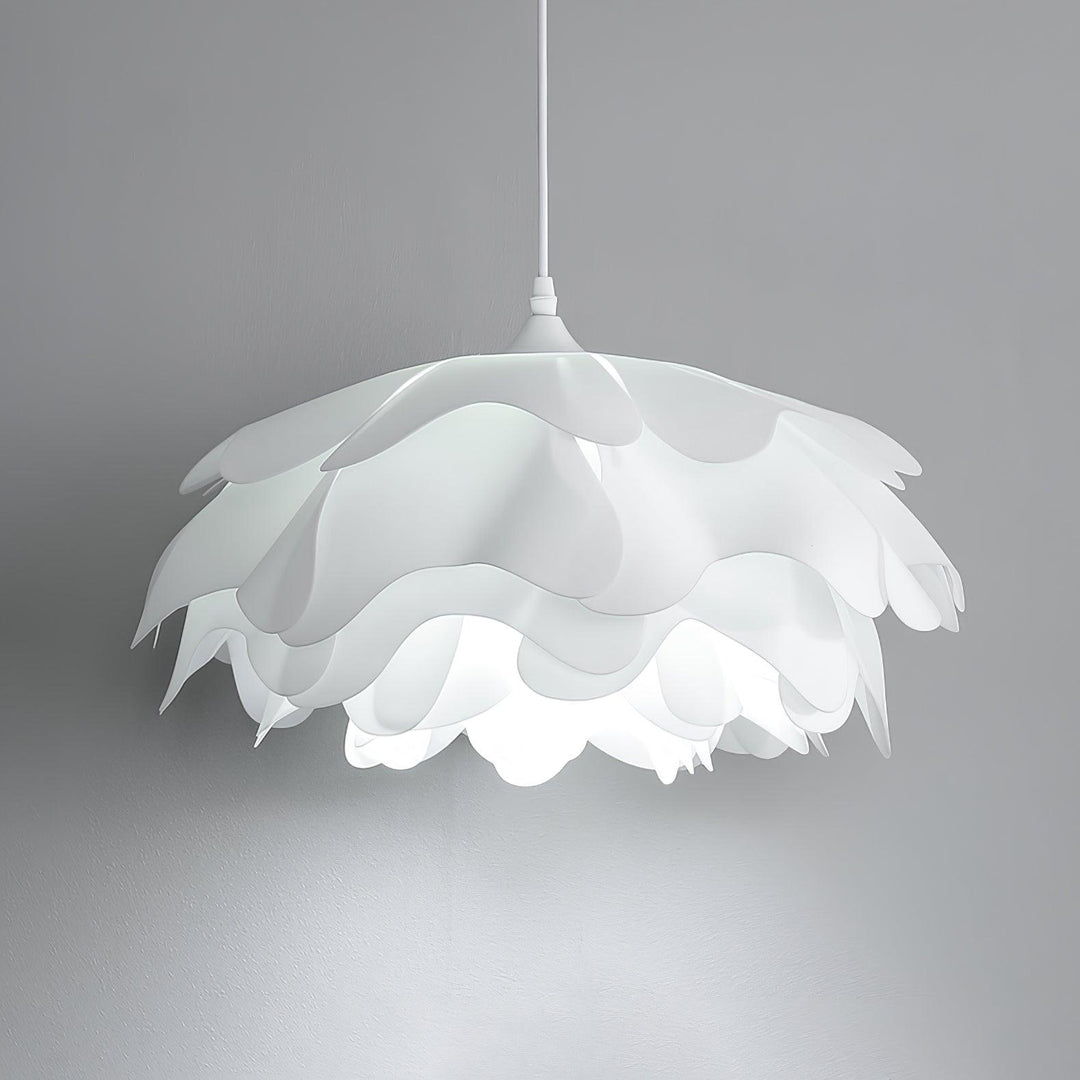 Lampe Pendante Blanche En Forme De Fleur