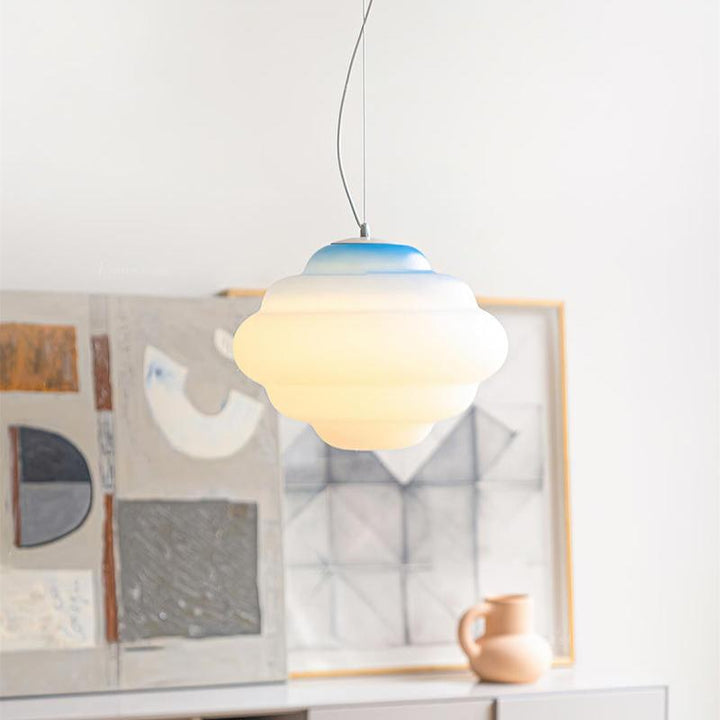 Moderne pendellampe med gradient farve