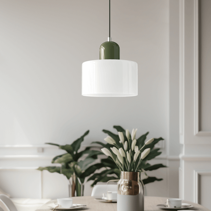 Moderni lasinen Bauhaus-tyylinen riippuvalaisin