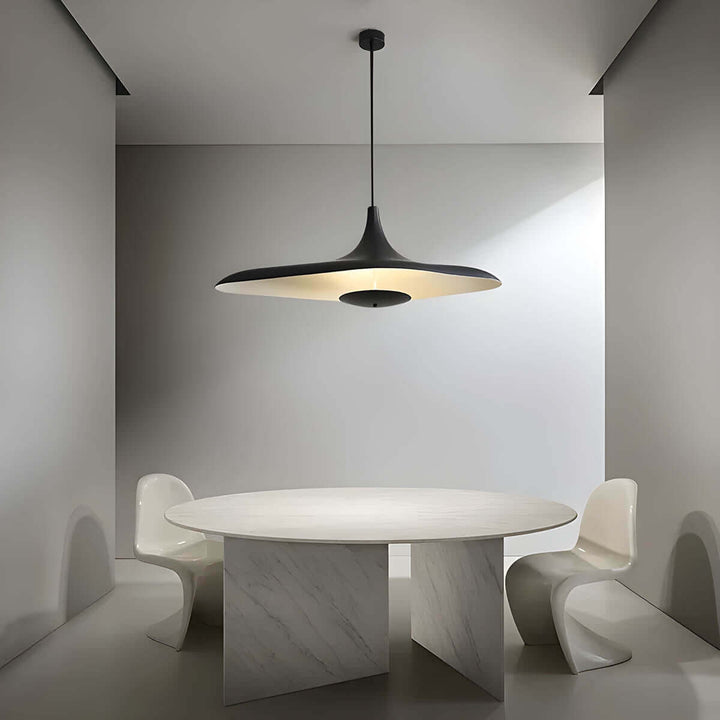Unik loftlampe i hvid