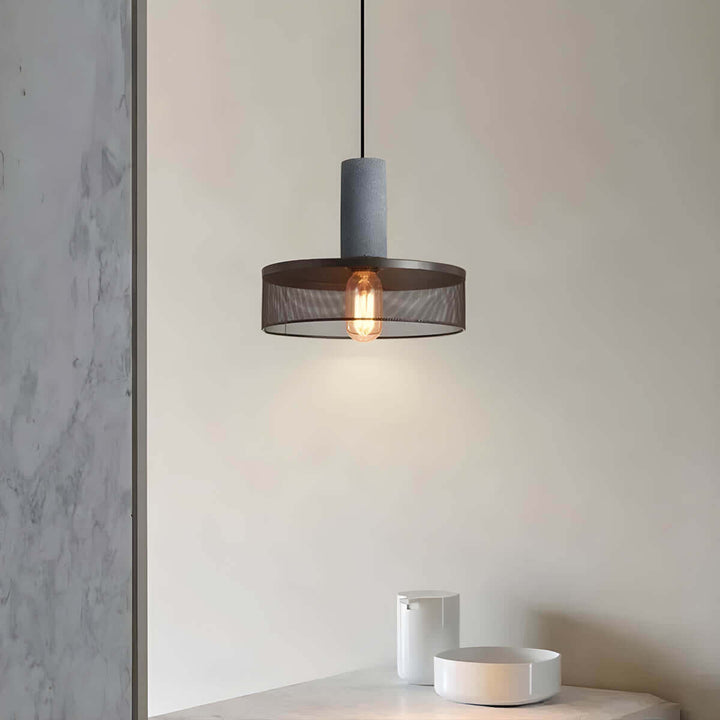Moderne loft pendellampe - Beton & metal design