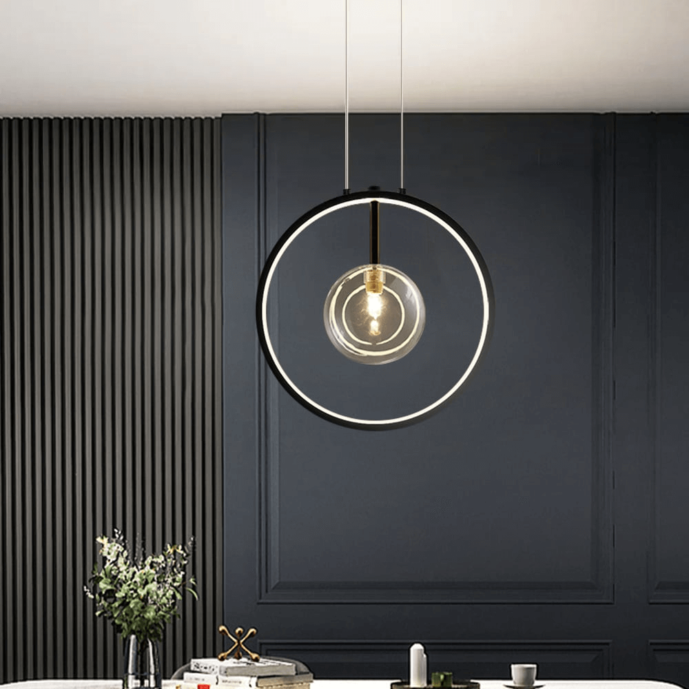 Moderne Glas-LED Hængelampe