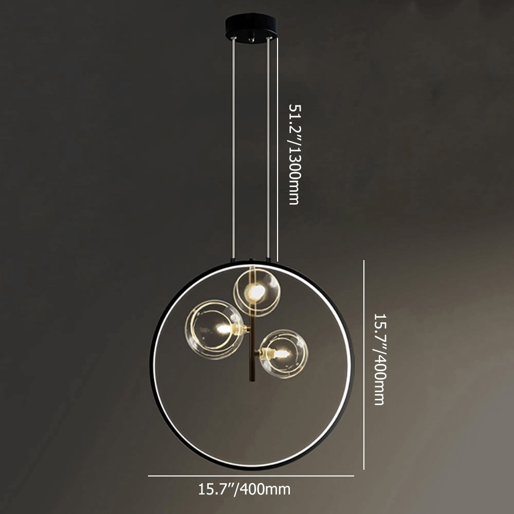 Moderne Glas-LED Hængelampe