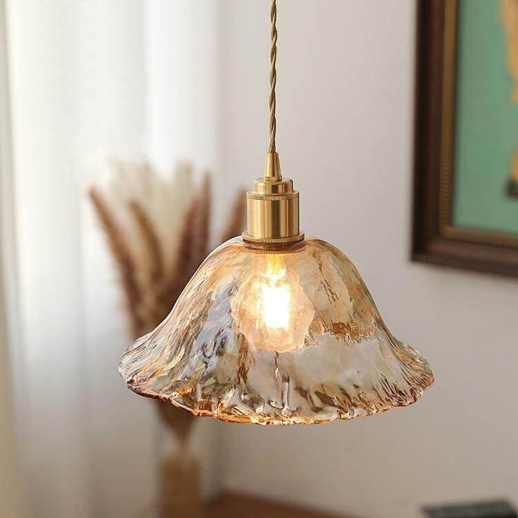 Rustik brun glas pendellampe moderne indretning