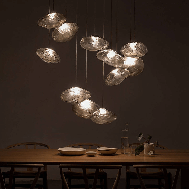Moderne glas pendel