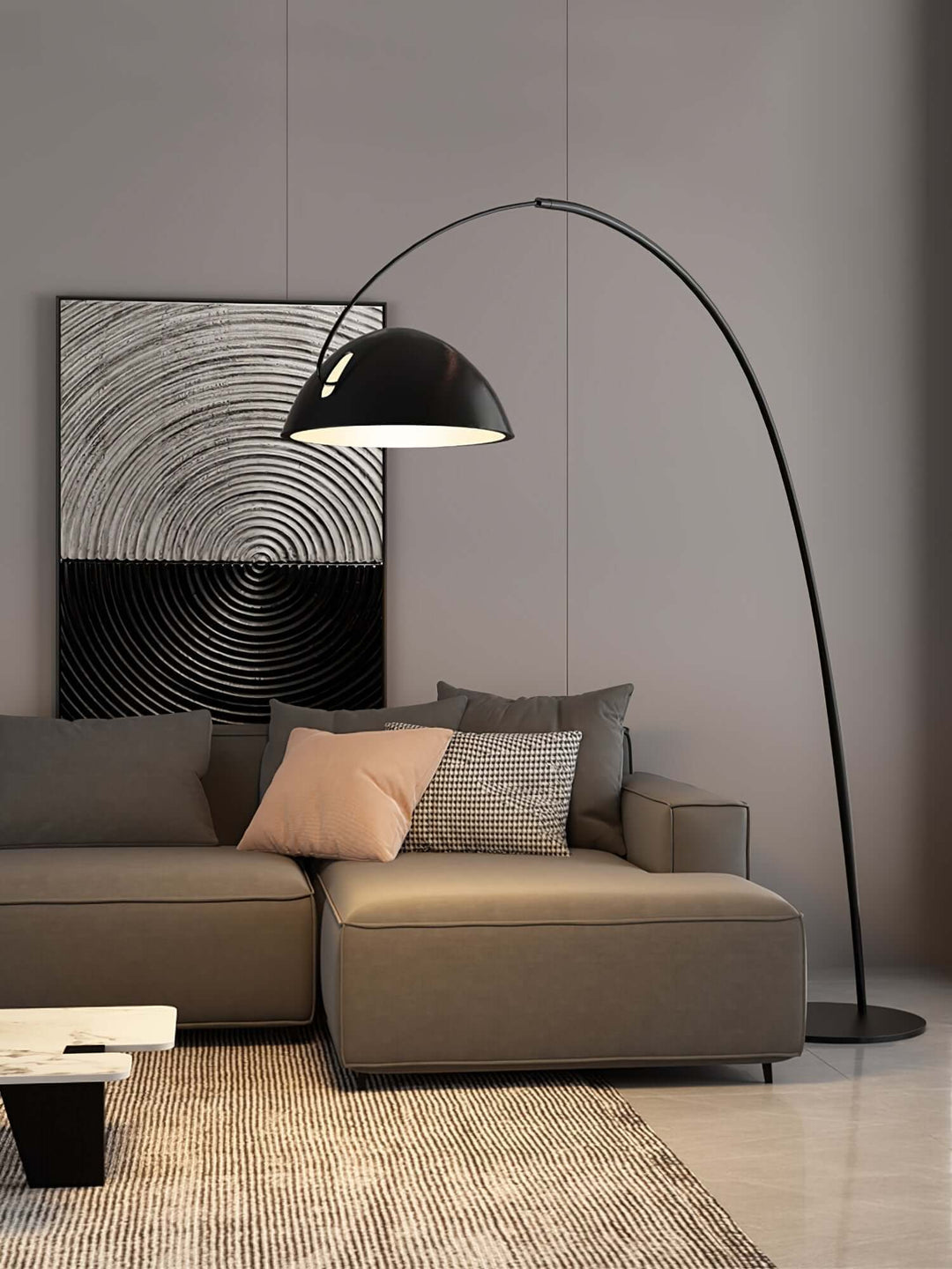 Lampadaire À Arc Verse