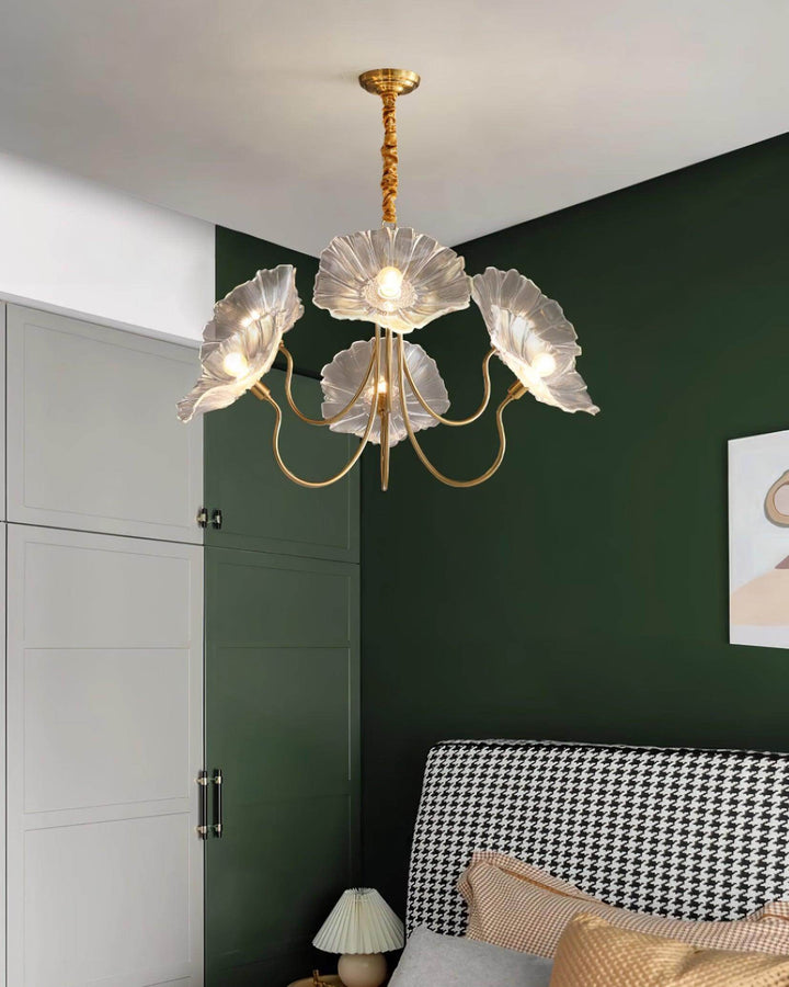 Glasblomsterkrone moderne lampe