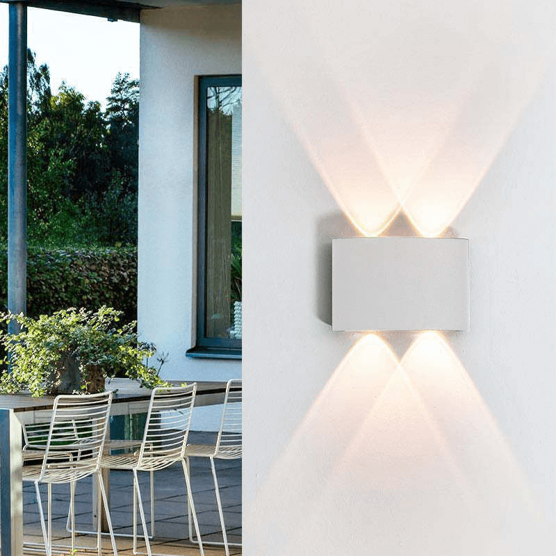 Udendørs LED-væglampe, Vandtæt Aluminium
