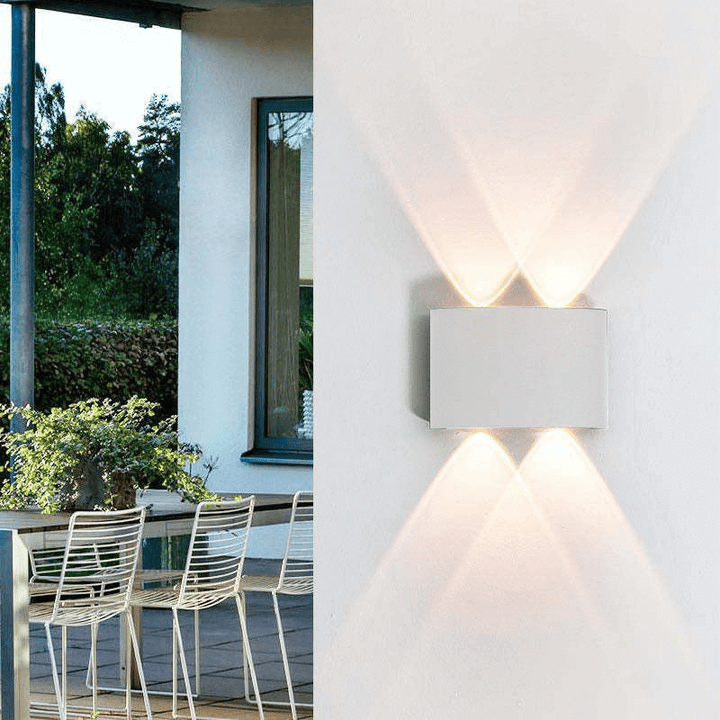Udendørs LED-væglampe, Vandtæt Aluminium