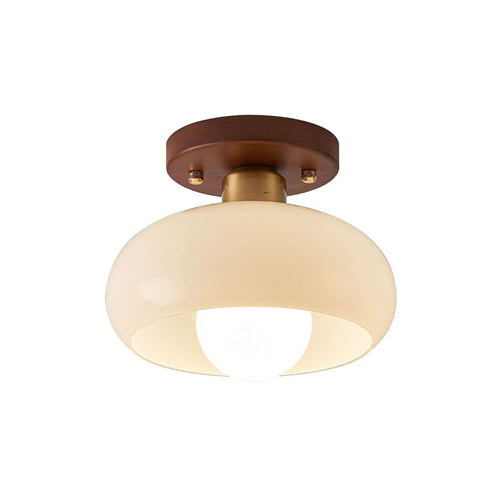 Hvid vintage lille loftslampe til entréen