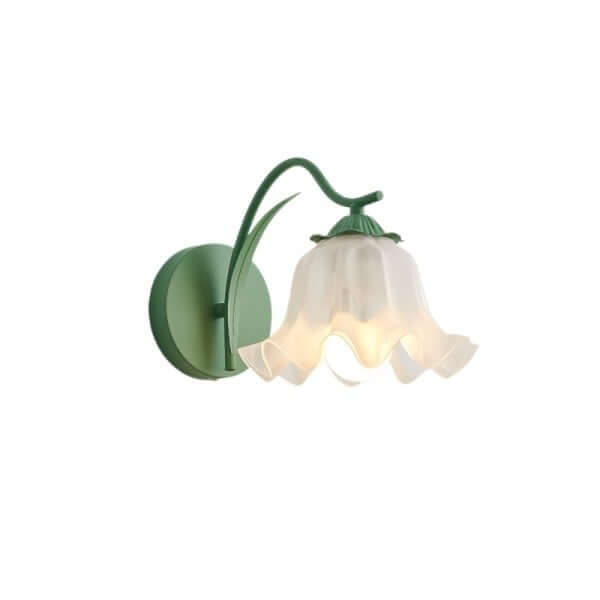 Retro havelampe med blomstermotiv